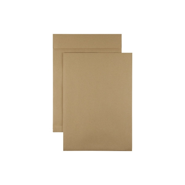 4003969105973 - Faltentaschen 327028000 C4 ohne Fenster 20mm-Falte haftklebend 130g braun 4003969105973 250 Stück