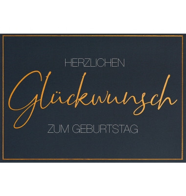 Geburtstagskarten Lifestyle 751-0207 240g Geburtstag mehrfarbig Karton