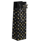 Geschenktasche GT030, Weihnachten, mit Tragekordel / Geschenkanh&auml;nger, Stardust, 10cm x 35cm