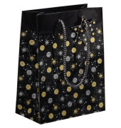 Geschenktasche GT029 Stardust, Weihnachten, Stardust, mit Glanzlackierung und Geschenkanhänger, Stardust, 170mm x 230mm