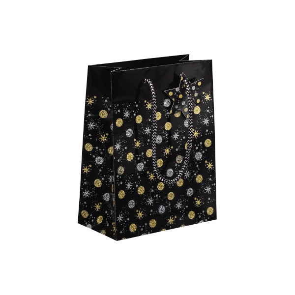 50 Stück Sigel Geschenktasche GT029 Stardust, Weihnachten, Stardust, mit Glanzlackierung und Geschenkanhänger, Stardust, 170mm x 230mm 40043608