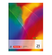 Schulheft 10-4492102, Lineatur 21 / liniert / keine, A4, 80g, regenbogen, 16 Blatt / 32 Seiten