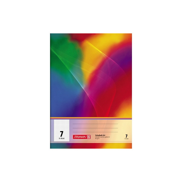 4003273593350 - Schulheft 10-4490702 Lineatur 7   kariert A4 80g regenbogen 16 Blatt   32 Seiten 4003273593350 16 Blatt