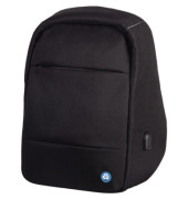 Rucksack 46200 Stop Ocean Plastic, schwarz, mit Rei&szlig;verschluss