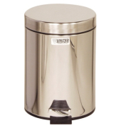 Tretabfalleimer Small Pedal Bins, 5,6 Liter, StahlTragegriff Deckel Einsatz Griffrand
