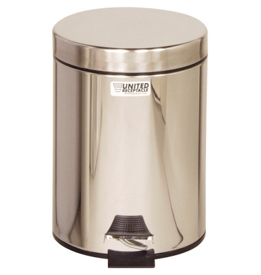 Tretabfalleimer Small Pedal Bins, 5,6 Liter, StahlTragegriff Deckel Einsatz Griffrand