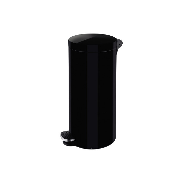 4012086017205 - helit Silberionen-Tretabfallsammler mit Kunststoff Inneneimer Volumen 30 l schwarz