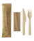 Besteckset pure 88229 Holz Papierbeutel