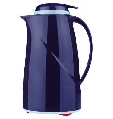 Isolierkanne Wave Push 2934-008, dunkelblau, 1 Liter