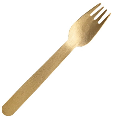 Gabel 38856 Holz 16cm natur