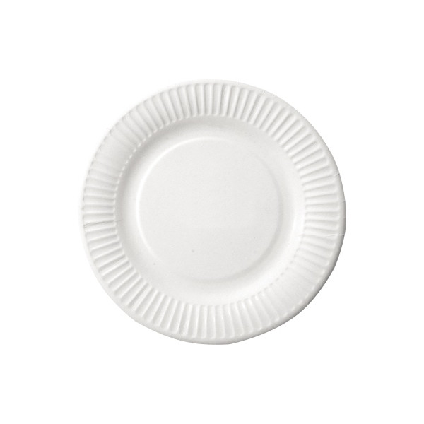 4015544415100 - NATURESTAR Pappteller rund Stabiler Einwegteller aus lebensmittelechten Frischefasern 1 Packung = 100 Stück Ø 23 cm weiß