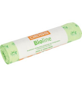 Kompostbeutel 06070 BIOLINE, Zeichen und Schrift kompostierbar, naturgrün, 120 Liter, offen, extrastark, kompostierbar
