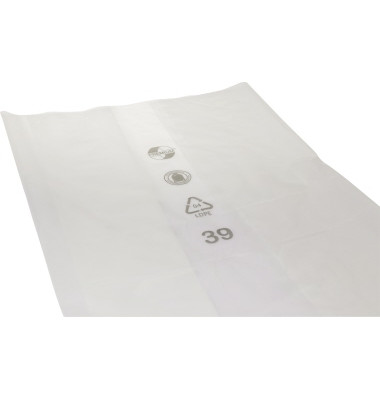 Müllsack 99033 Premium, transparent, 1000 Liter, extrastark