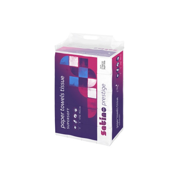 4000735323401 - Falthandtücher Satino Prestige 276620 206x24cm 2-lagig Z-Falz hochweiß Tissue 4000735323401 3750 Blatt