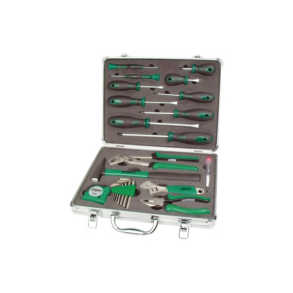 4003315708438 - Werkzeugkoffer M29024 silber 335x70x260mm 24-teilig 4003315708438 Brüder Mannesmann
