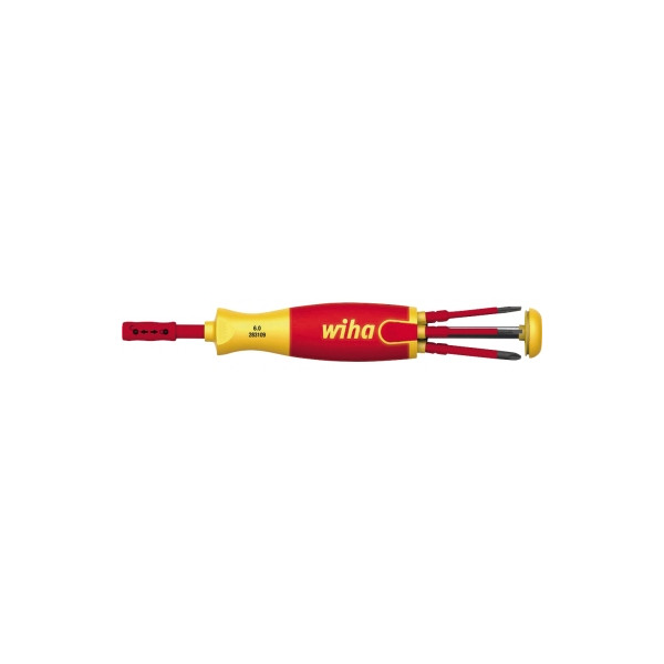 4010995386115 - Schraubendreher Set LiftUp electric 6-tlg mit verstaubarem Bit Set (38611) i Schraubenzieher Satz mit Bit Magazin aus slimBits für Elektriker