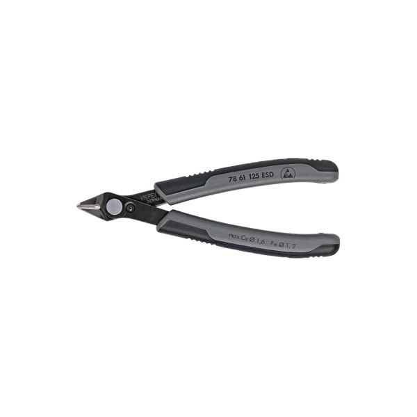 4003773025184 - Elektronische Super Knips 78 61 125 ESD Werkzeugstahl brüniert 9 mm Schwarz Grau