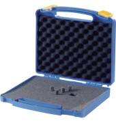 Werkzeugkoffer 814230 mit Schaumstoffeinlage zum selber ausschneiden blau 245x50x220mm leer