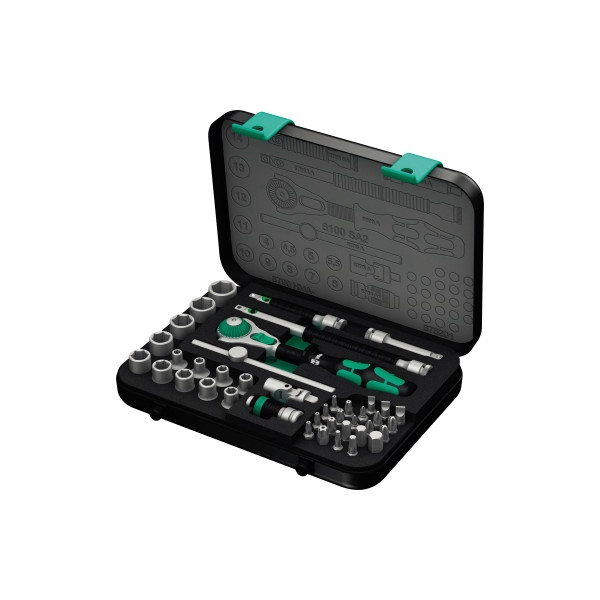 4013288121103 - Ratschenkasten Steckschlüsselsatz Zyklop 8100 05003533001 1 4 (63 mm) klein 42 teilig 4013288121103 Wera