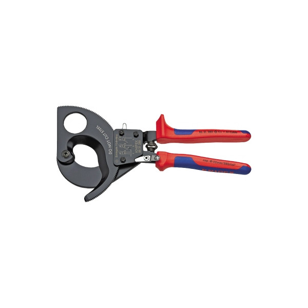 4003773043942 - Netzwerk Werkzeug 95 31 280 Ratschen-Kabelschneider Geeignet für (Abisoliertechnik) Alu- und Kupferkabel ein- und mehrdrähtig 52 mm 380 mm²