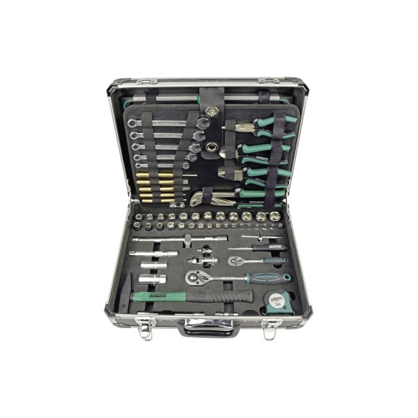 4003315715931 - Werkzeugkoffer M29078 silber 350x135x454mm 160-teilig 4003315715931 Brüder Mannesmann