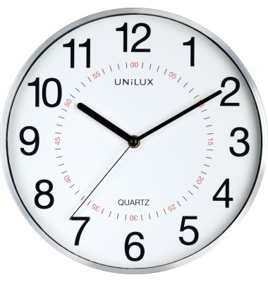 Wanduhr Aria 400094280 28,5cm Kunststoff metallgrau
