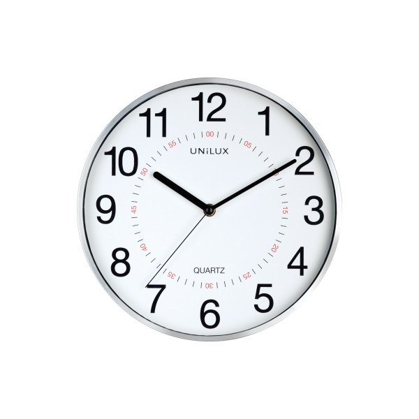 3595560022366 - Wanduhr Aria 400094280 285cm Kunststoff metallgrau 3595560022366 Unilux