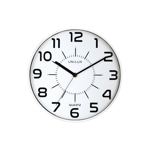 3595560022618 - POP Wanduhr weiss Durchmesser 305 cm Quarzuhrwerk leise schleichende Zeiger Batterie inklusive