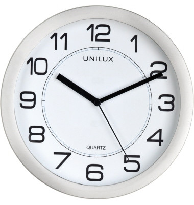 Wanduhr ATTRACTION 400094404 +Battterie metallgrau