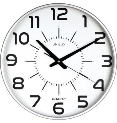 Wanduhr MAXI POP GREY 400094488 +Battterie metallgrau