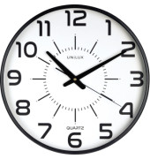 Wanduhr MAXI POP BLACK 400094487 +Batterien schwarz