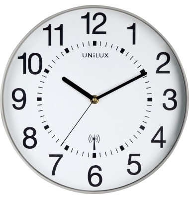 Wanduhr MAXI WAVE 400094565 +Batterien metallgrau