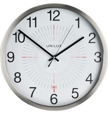 Wanduhr Outdoor 400094566 35,5cm Kunststoff metallgrau