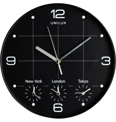 Wanduhr On Time 400094567 30cm Kunststoff sw
