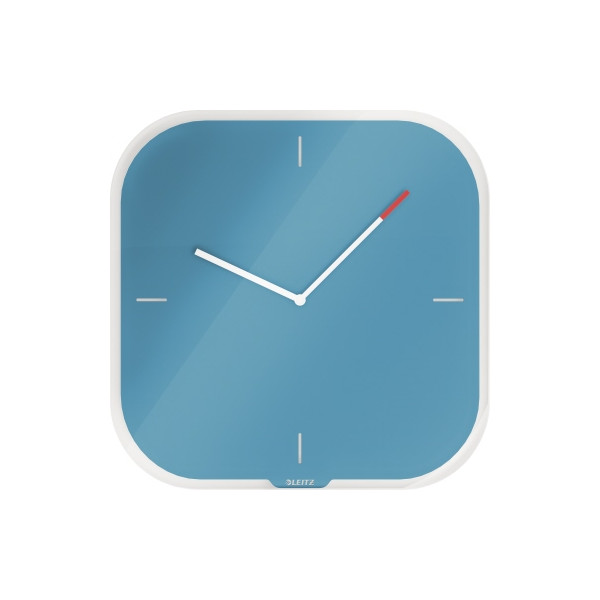 4002432125067 - AKTION LEITZ Wanduhr Cosy blau Sicherheitsglas 300 x 300 cm mit Prämie nach Registrierung
