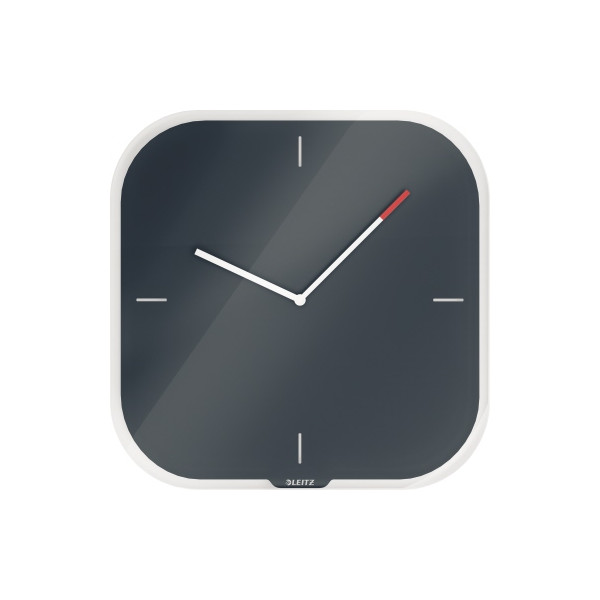 4002432125074 - AKTION LEITZ Wanduhr Cosy grau Sicherheitsglas 300 x 300 cm mit Prämie nach Registrierung
