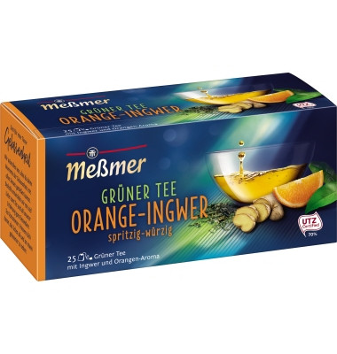 Tee 100279 Grüner Tee Orange-Ingwer 25 Btl./Pack.