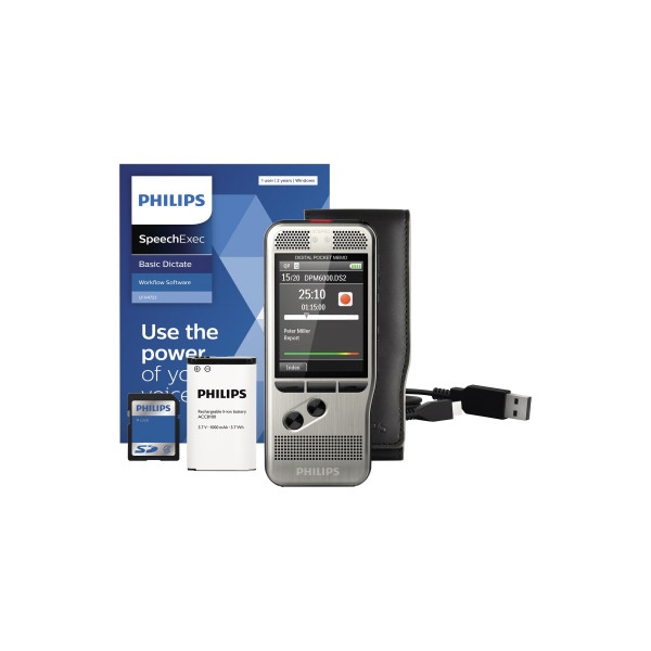 9120056503117 - Pocket Memo DPM6000 Digitales Diktiergerät mit 2Mic-Stereoaufnahme