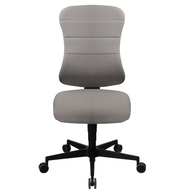 B&uuml;rodrehstuhl Art Comfort, grau / schwarz, bis 110kg, ohne Kopfst&uuml;tze