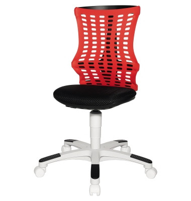 Kinderdrehstuhl S´neaker Elasto, schwarz/rot, bis 60kg