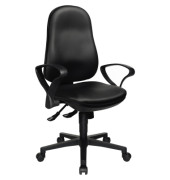 Bürodrehstuhl Support SY 8550SD10 Kunstleder SU Armlehnen sw