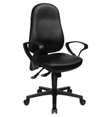 Bürodrehstuhl Support SY 8550SD10 Kunstleder SU Armlehnen sw Bürodrehstuhl Support SY 8550SD10 Kunstleder SU Armlehnen sw