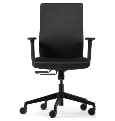 Bürostuhl to-strike work comfort, schwarz, mit Armlehnen, bis 125kg