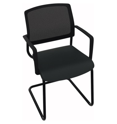 Konferenzstuhl schwarz Armlehne Sitz Xtreme sw Rücken Netz sw