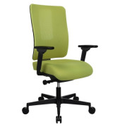 B&uuml;rodrehstuhl SITNESS&reg; Life 50, senfgr&uuml;n / schwarz, mit Armlehnen, bis 110kg, ohne Kopfst&uuml;tze
