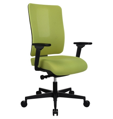 B&uuml;rodrehstuhl SITNESS&reg; Life 50, senfgr&uuml;n / schwarz, mit Armlehnen, bis 110kg, ohne Kopfst&uuml;tze