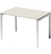Schreibtisch Cito, 74cm (H), 120x80cm (BxT), rechteckig, weiß / weiß