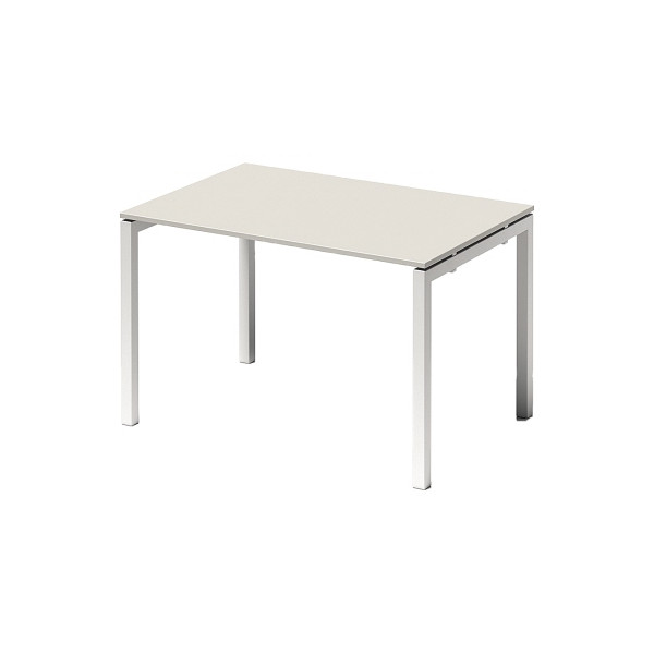 5020073993172 - BISLEY Cito Schreibtisch grauweiß verkehrsweiß rechteckig 4-Fuß-Gestell weiß 1200 x 800 cm