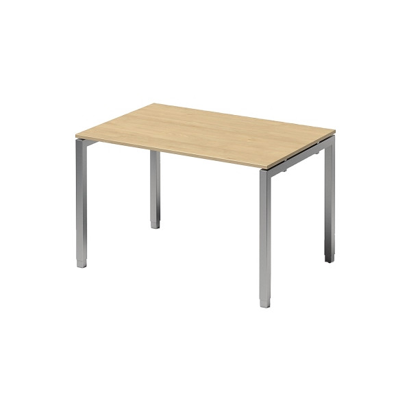 5020073993233 - Cito Höhenverstellbar Schreibtisch Ahorn 4 Metallfüße 1200 (B) x 800 (T) x 740 (H) mm MFC (Melaminbeschichtete Spanplatte) Stahl