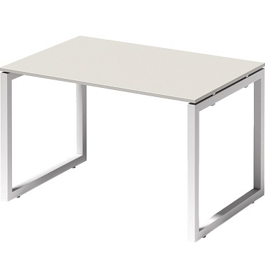 Schreibtisch Cito, 74cm (H), 120x80cm (BxT), rechteckig, weiß / weiß